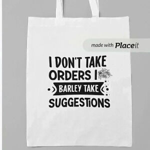 I don't take orders canvas tote bag